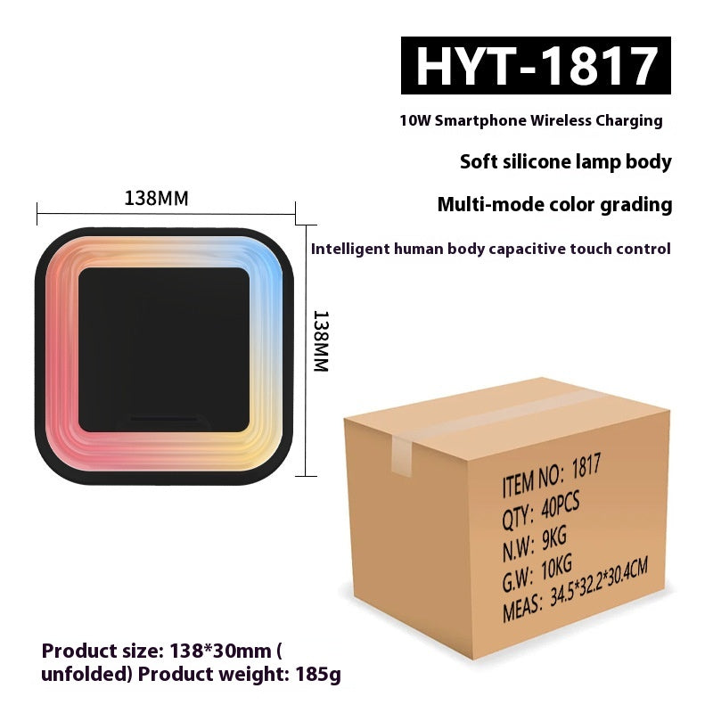 Smart Wireless Charger Seven-Color Ambience Light