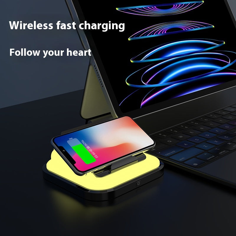 Smart Wireless Charger Seven-Color Ambience Light
