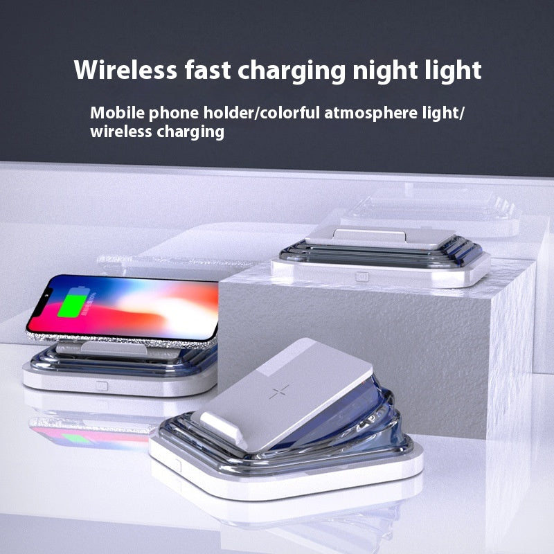 Smart Wireless Charger Seven-Color Ambience Light