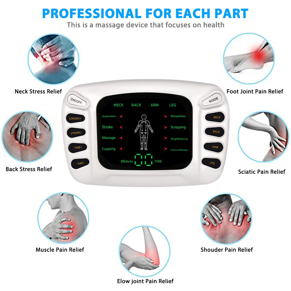 Electrostimulator Physiotherapy TENS Machines Eletric Compex Muscle Stimulator EMS Pulse Acupuncture Best Massager for Body Pad