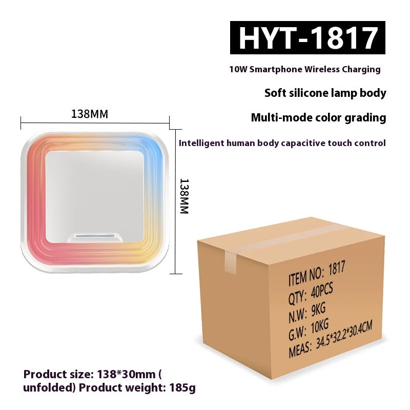 Smart Wireless Charger Seven-Color Ambience Light